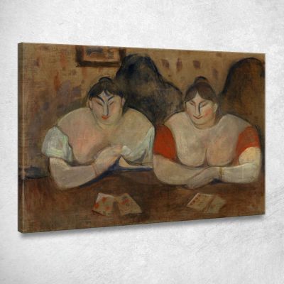 Rosa E Amelie Edvard Munch em264 quadro stampa su tela