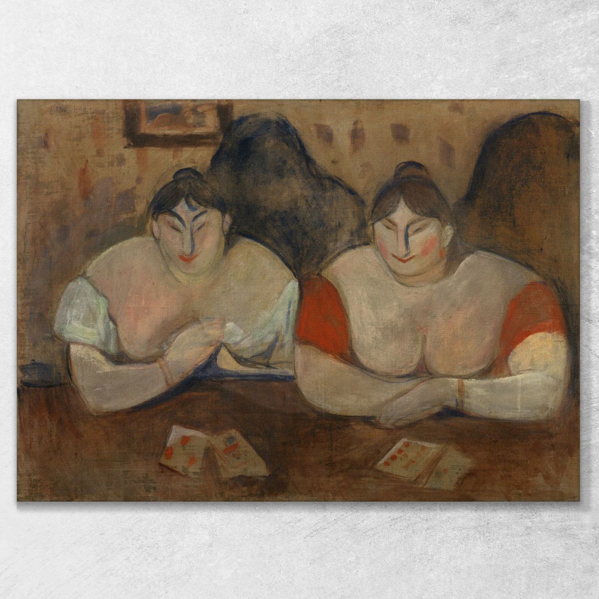 Rosa E Amelie Edvard Munch em264 quadro stampa su tela