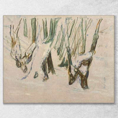 Tronchi Robusti Nella Neve Edvard Munch em267 quadro stampa su tela