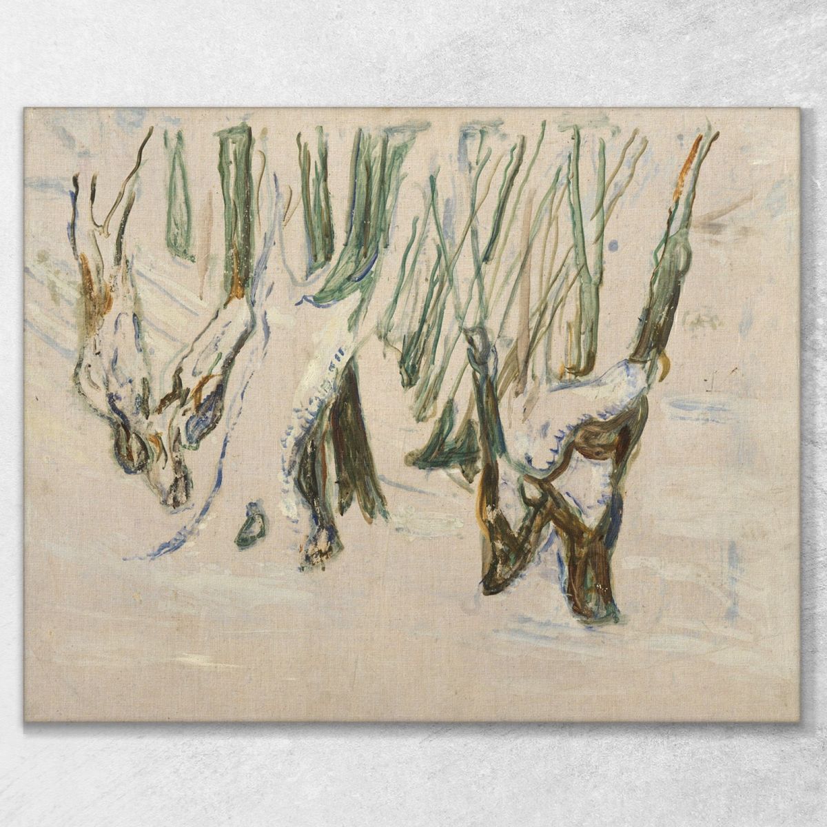 Tronchi Robusti Nella Neve Edvard Munch em267 quadro stampa su tela