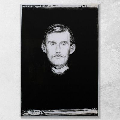 Autoritratto 2 Edvard Munch, em273 quadro stampa su tela
