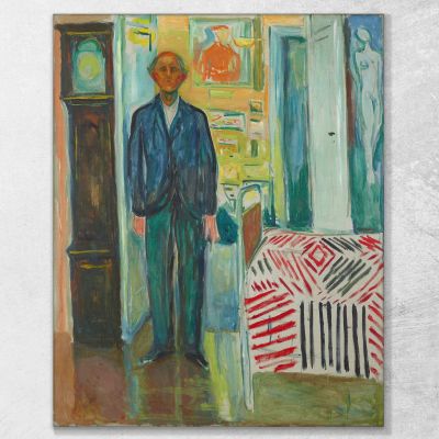 Self-Portrait Edvard Munch, em278 canvas print