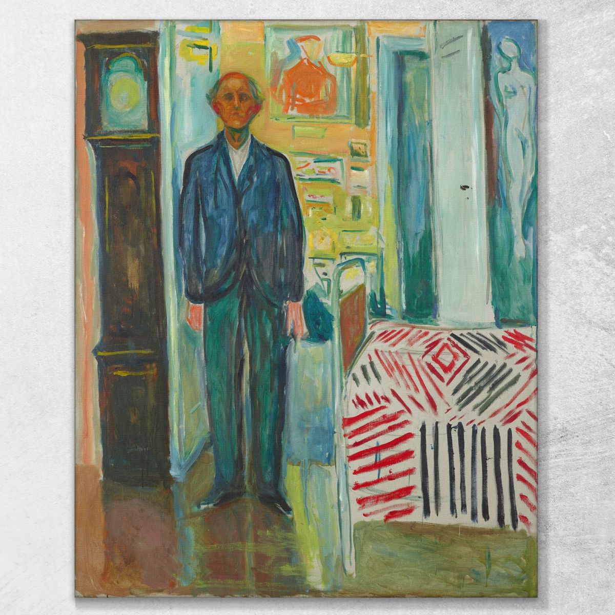 Auto Ritratto Edvard Munch em278 quadro stampa su tela