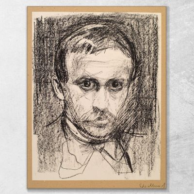 Sigbjorn Obstfelder Edvard Munch, em280 quadro stampa su tela