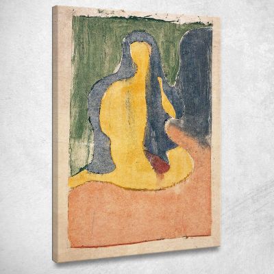 Atto 2 Seduto Edvard Munch em281 quadro stampa su tela