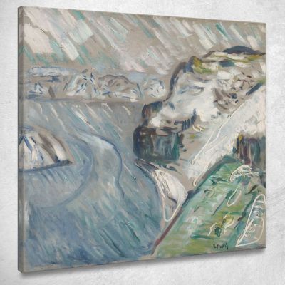 Tempesta Di Neve In Riva Al Mare Edvard Munch em287 quadro stampa su tela