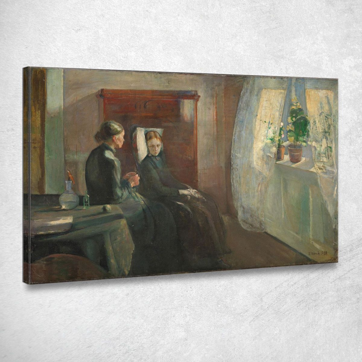 Primavera Edvard Munch em289 quadro stampa su tela Primavera Edvard Munch em289 quadro stampa su tela