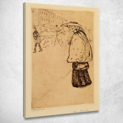 Personaggio Di Strada La Sposa Del Marinaio Edvard Munch em291 quadro stampa su tela
