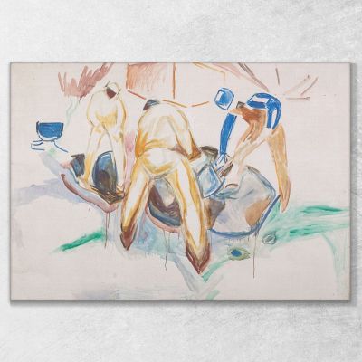 Travailleurs De Rue Dans La Neige Edvard Munch, em292 tableau impression sur toile