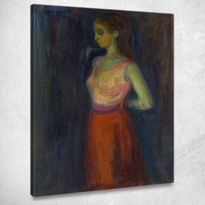 Studio Di Un Modello Edvard Munch em293 quadro stampa su tela