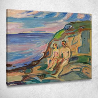 Prendere Il Sole Edvard Munch em304 quadro stampa su tela