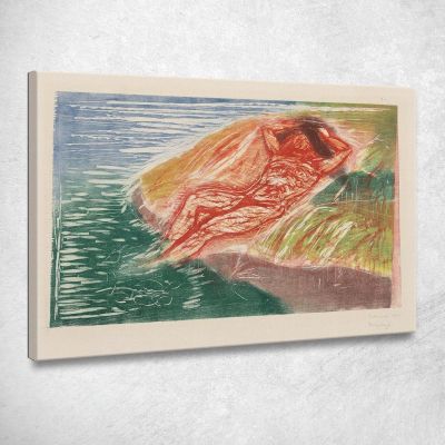 Prendere Il Sole I Edvard Munch em305 quadro stampa su tela