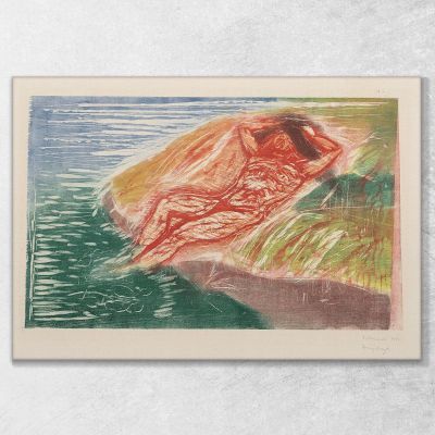 Prendere Il Sole I Edvard Munch em305 quadro stampa su tela