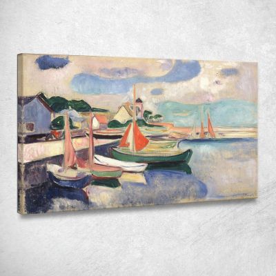 Porto Di Taarbaek Edvard Munch em307 quadro stampa su tela