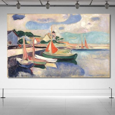 Porto Di Taarbaek Edvard Munch em307 quadro stampa su tela