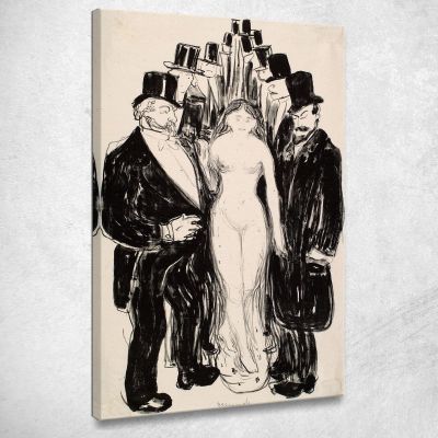 Il Vicolo Edvard Munch em308 quadro stampa su tela