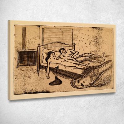 Il Doppio Suicidio Degli Amanti Morti Edvard Munch em315 quadro stampa su tela