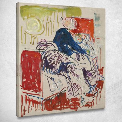La Morte Del Boemo Edvard Munch em317 quadro stampa su tela