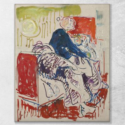 La Morte Del Boemo Edvard Munch, em317 quadro stampa su tela