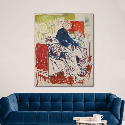 La Morte Del Boemo Edvard Munch em317 quadro stampa su tela