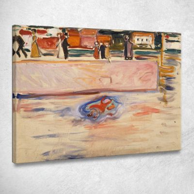 Il Bambino Che Annega Edvard Munch em318 quadro stampa su tela