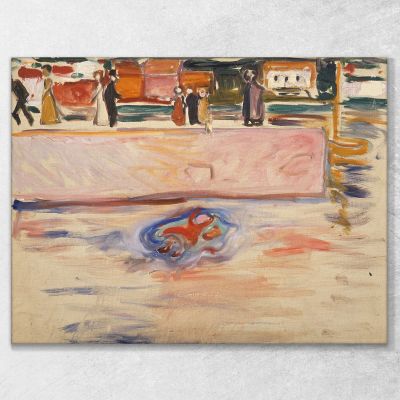 Il Bambino Che Annega Edvard Munch em318 quadro stampa su tela