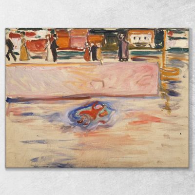The Drowning Child Edvard Munch, em318 canvas print