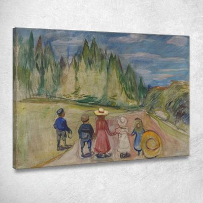 Il Bosco Delle Fiabe Edvard Munch em319 quadro stampa su tela