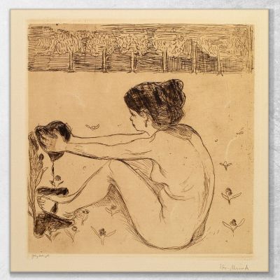 La Ragazza E Il Cuore Edvard Munch em324 quadro stampa su tela