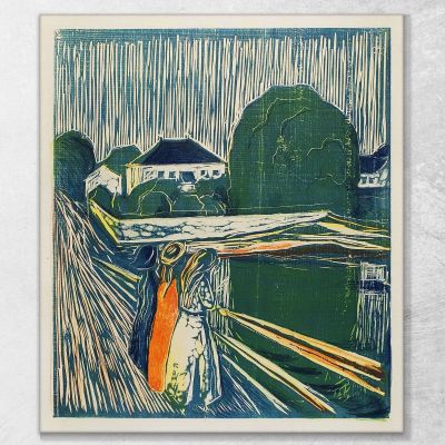 Die Mädchen Auf Der Brücke 1918 Edvard Munch, em327 drucken auf leinwand