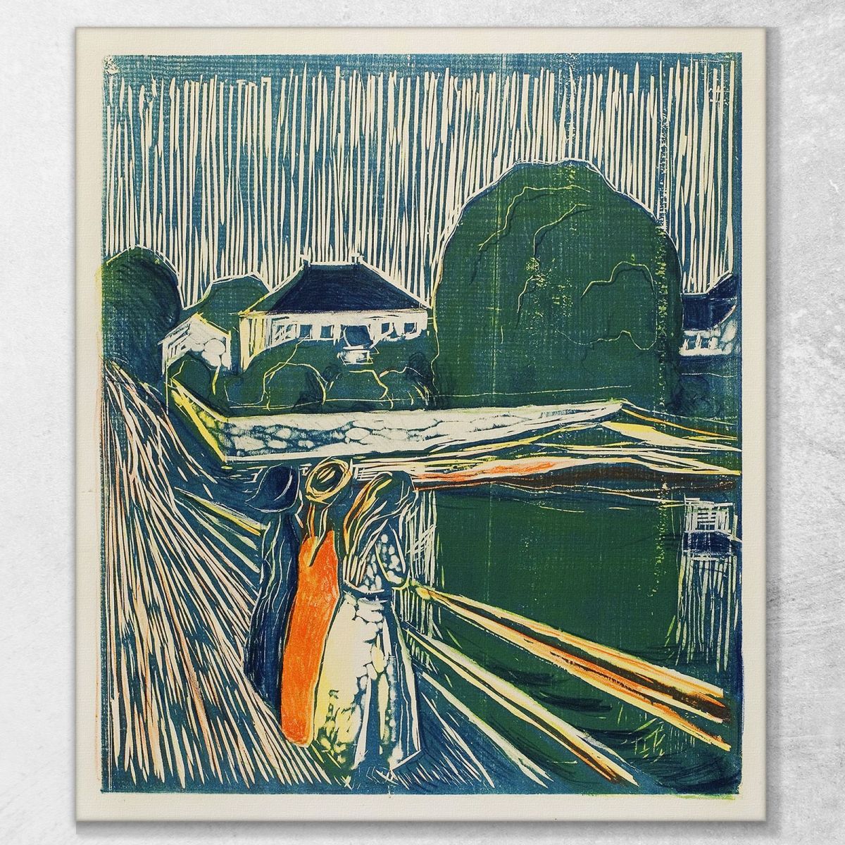 Le Ragazze Sul Ponte 1918 Edvard Munch em327 quadro stampa su tela