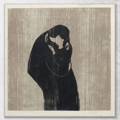 Il Bacio Iv Edvard Munch, em332 quadro stampa su tela