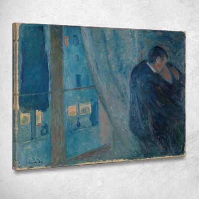 Il Bacio Edvard Munch em334 quadro stampa su tela