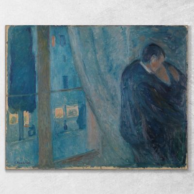 The Kiss Edvard Munch, em334 canvas print