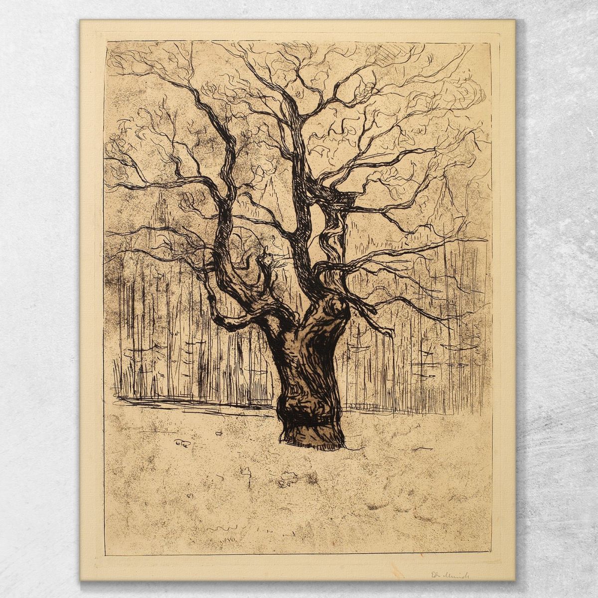 La Quercia 2 Edvard Munch em335 quadro stampa su tela