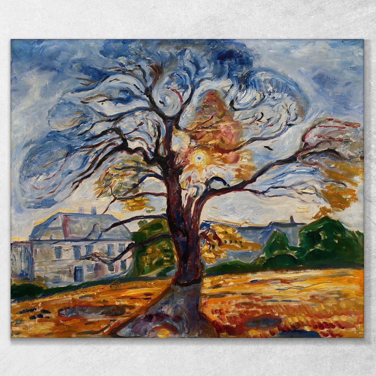 La Quercia Edvard Munch em336 quadro stampa su tela