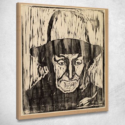 Il Vecchio Pescatore Edvard Munch em337 quadro stampa su tela