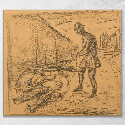 Brudermord Der Pretender Edvard Munch, em338 drucken auf leinwand