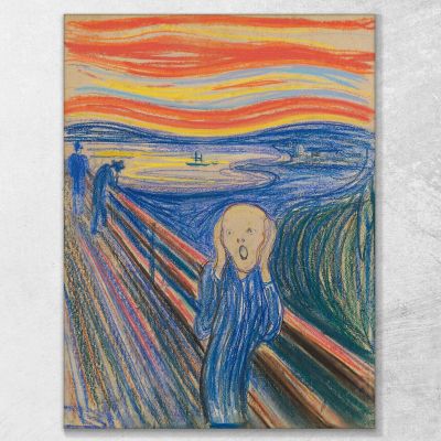 L'Urlo 2 Edvard Munch em339 quadro stampa su tela