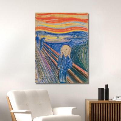 L'Urlo 2 Edvard Munch em339 quadro stampa su tela