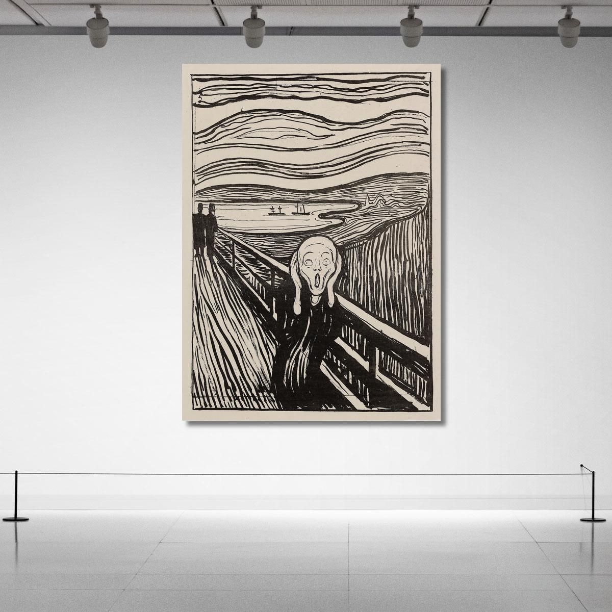 L'Urlo Edvard Munch em340 quadro stampa su tela