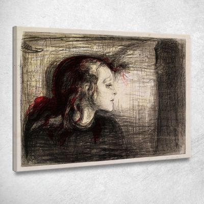Il Bambino Malato 2 Edvard Munch em341 quadro stampa su tela