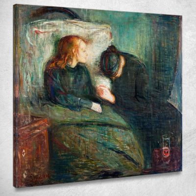 La Ragazza Malata Edvard Munch em343 quadro stampa su tela