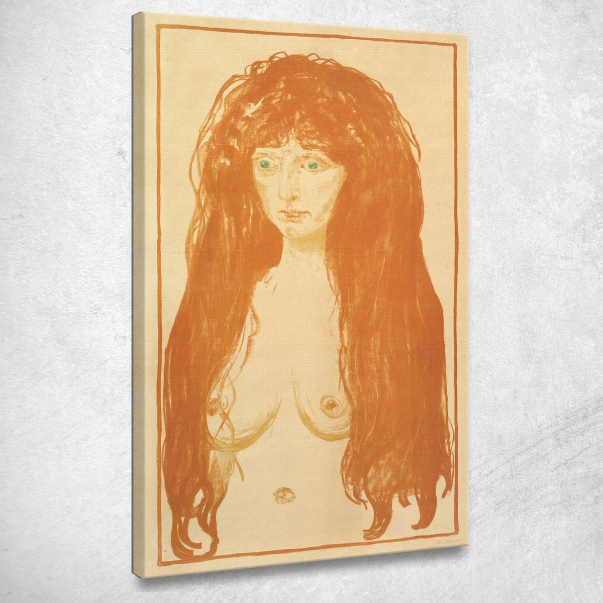 La Donna Peccatrice Con I Capelli Rossi E Gli Occhi Verdi 1902 Edvard Munch em344 quadro stampa su tela La Donna Peccatrice Con I Capelli Rossi E Gli Occhi Verdi 1902 Edvard Munch em344 quadro stampa su tela