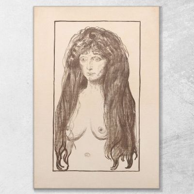 Il Peccato Edvard Munch em345 quadro stampa su tela