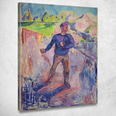 Il Seminatore Edvard Munch em347 quadro stampa su tela