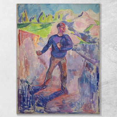 Il Seminatore Edvard Munch, em347 quadro stampa su tela