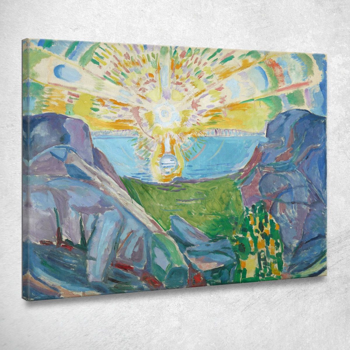 Il Sole 1910 Edvard Munch em350 quadro stampa su tela Il Sole 1910 Edvard Munch em350 quadro stampa su tela