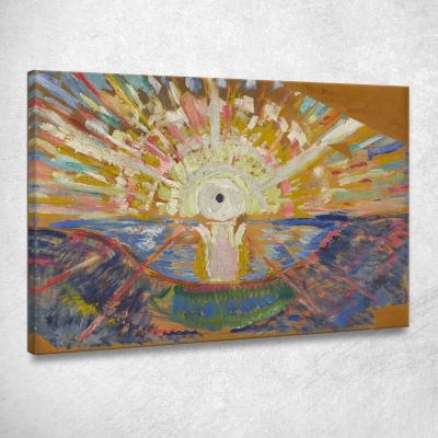 Il Sole Edvard Munch em351 quadro stampa su tela