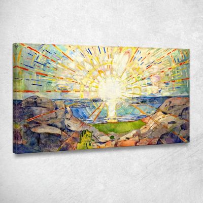 Il Sole 1911 Edvard Munch em352 quadro stampa su tela